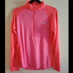 Long sleeve Under Armour zip up shirt.